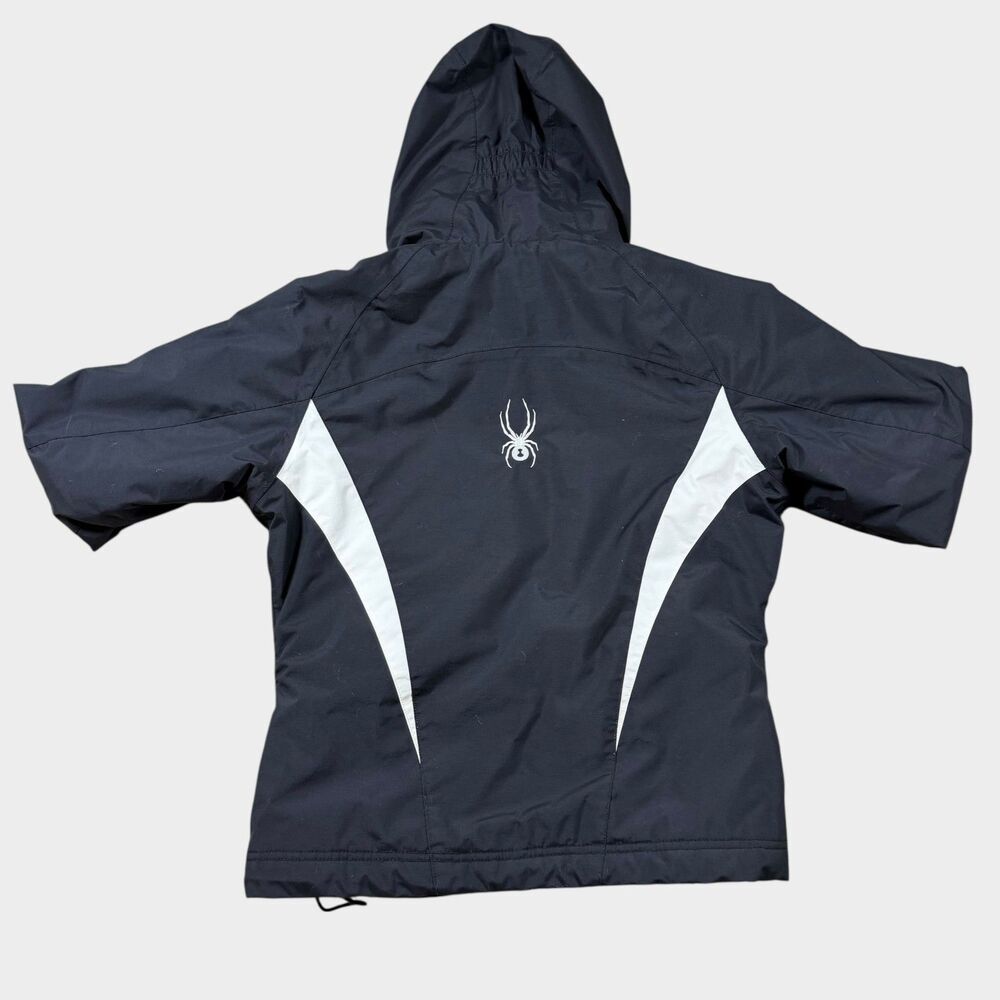 Spyder Women’s Ski Jacket Size 10 12 Large Black White Insulated Thinsulate Snow - Picture 2 of 14
